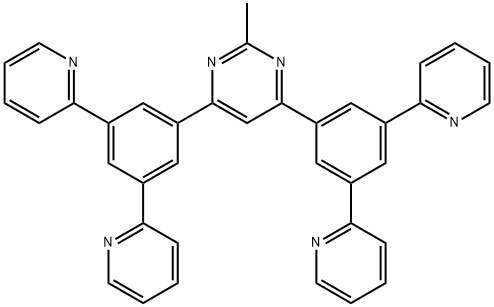 4,6-Bis(3,5-di(pyridin-2-yl)phenyl)-2-MethylpyriMidine Structure