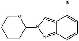 4-broMo-2-(tetrahydro-2H-pyran-2-yl)-2H-indazole 구조식 이미지
