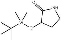 3-(tert-Butyldimethylsilyloxy)pyrrolidin-2-one 구조식 이미지