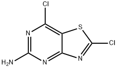 2,7-Dichlorothiazolo[4,5-d]pyriMidin-5-aMine 구조식 이미지