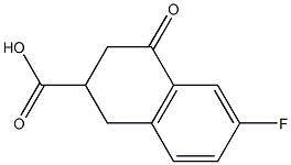 6-Fluoro-4-oxo-1,2,3,4-tetrahydro-naphthalene-2-carboxylic acid Structure