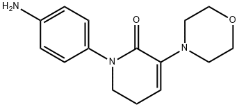 1-(4-AMinophenyl)-5,6-dihydro-3-(4-Morpholinyl)-2(1h)-pyridinone 구조식 이미지