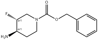 trans-1-Cbz-4-aMino-3-fluoropiperidine Structure