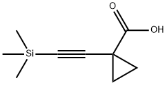 1-((TriMethylsilyl)ethynyl)cyclopropanecarboxylic acid Structure