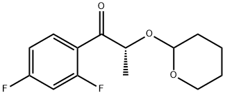 (2R)-1-(2,4-difluorophenyl)-2-(tetrahydro-2H-pyran-2-yloxy)propan-1-one 구조식 이미지