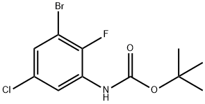 카르바믹산,N-(3-브로모-5-클로로-2-플루오로페닐)-,1,1-디메틸에틸에스테르 구조식 이미지