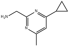 (4-Cyclopropyl-6-MethylpyriMidin-2-yl)MethanaMine 구조식 이미지