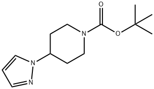 tert-butyl 4-(1H-pyrazol-1-yl)piperidine-1-carboxylate Structure