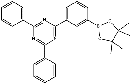 2,4-Diphenyl-6-[3-(4,4,5,5-tetramethyl-1,3,2-dioxaborolan-2-yl)phenyl]-1,3,5-triazine 구조식 이미지