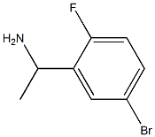 1-(5-BROMO-2-FLUOROPHENYL)ETHAN-1-AMINE Structure