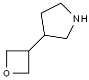 3-(Oxetan-3-yl)pyrrolidine Structure