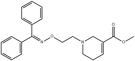 1-[2-[[(Diphenylmethylene)amino]oxy]ethyl]-1,2,5,6-tetrahydro-3-pyridinecarboxylic acid methyl ester Structure