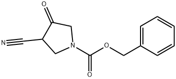 1-cbz-3-cyano-4-oxopyrrolidine 구조식 이미지