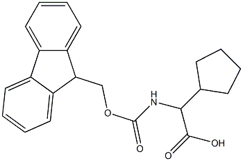 FMoc-a-cyclopentyl-DL-glycine 구조식 이미지