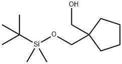 [1-(tert-butyl-diMethyl-silanyloxyMethyl)-cyclopentyl]-Methanol 구조식 이미지