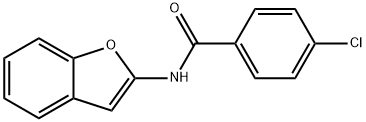 N-(Benzofuran-2-yl)-4-chlorobenzaMide 구조식 이미지