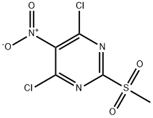 4,6-Dichloro-2-(Methylsulfonyl)-5-nitropyriMidine Structure