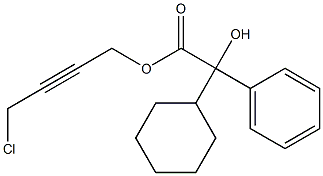 4-Chlorobut-2-yn-1-yl 2-cyclohexyl-2-hydroxy-2-phenylacetate Structure