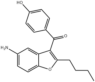 (5-aMino-2-butyl-1-benzofuran-3-yl)(4-hydroxyphenyl)Methanone Structure