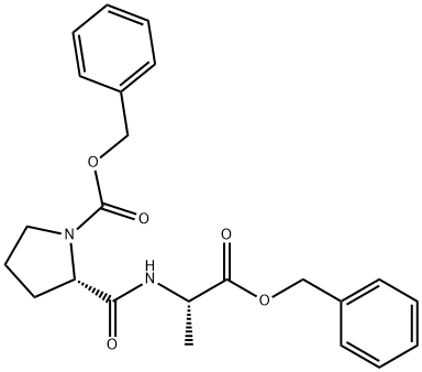 CARBOBENZYLOXYPROLYL-L-ALANINE벤질에스테르 구조식 이미지