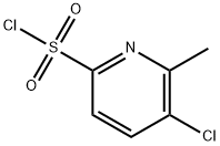 5-Chloro-6-Methylpyridine-2-sulfonyl Chloride Structure