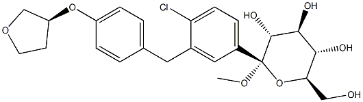 1279691-36-9 (2S,3R,4S,5S,6R)-2-(3-(4-((S)-tetrahydrofuran-3-yloxy)benzyl)-4-chlorophenyl)-tetrahydro-6-(hydroxyMethyl)-2-Methoxy-2H-pyran-3,4,5-triol