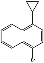 1-broMo-4-cyclopropylnaphthalene 구조식 이미지
