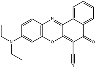 6-Cyano-9-(diethylaMino)-5H-benzo[a]phenoxazin-5-one Structure