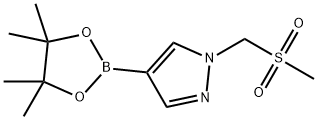 1-[(Methylsulfonyl)Methyl]-4-(4,4,5,5-tetraMethyl-1,3,2-dioxaborolan-2-yl)-1H-pyrazole 구조식 이미지