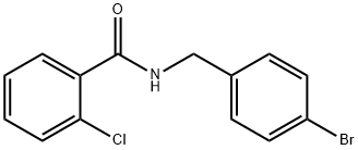 N-(4-BroMobenzyl)-2-chlorobenzaMide, 97% 구조식 이미지