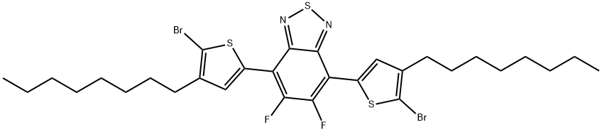 4,7-Bis(5-broMo-4-octylthiophen-2-yl)-5,6-difluorobenzo[c][1,2,5] thiadiazole Structure