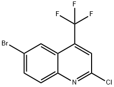 6-브로모-2-클로로-4-(트리플루오로메틸)퀴놀린 구조식 이미지