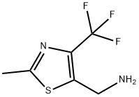 C-(2-메틸-4-트리플루오로메틸-티아졸-5-일)-메틸아민 구조식 이미지