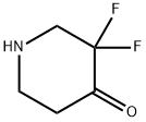 3,3-Difluoro-4-piperidinone hydrochloride Structure