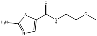 2-AMino-N-(2-Methoxyethyl)thiazole-5-carboxaMide Structure