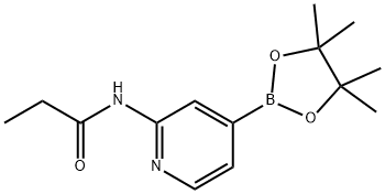 N-(4-(4,4,5,5-tetraMethyl-1,3,2-dioxaborolan-2-yl)pyridin-2-yl)propionaMide 구조식 이미지