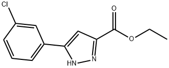 Ethyl 3-(3-chlorophenyl)-1H-pyrazole-5-carboxylate ,97% 구조식 이미지