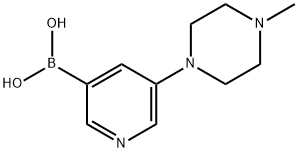 5-(4-methylpiperazin-1-yl)pyridin-3-ylboronic acid Structure