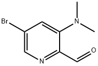 5-BroMo-3-(diMethylaMino)pyridine-2-carbaldehyde Structure