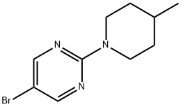 5-broMo-2-(4-Methylpiperidin-1-yl)pyriMidine Structure