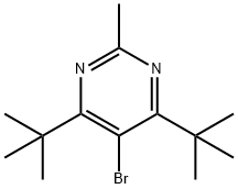 5-BroMo-4,6-di-tert-Butyl-2-MethylpyriMidine 구조식 이미지