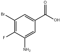 3-AMino-5-broMo-4-fluorobenzoic acid 구조식 이미지