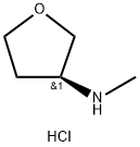 (S)-3-MethylaMino-tetrahydrofuran hydrochloride Structure