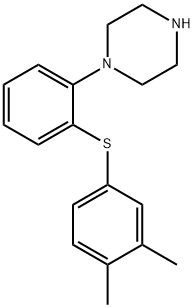 1-[2-[(3,4-diMethylphenyl)thio]phenyl]- Piperazine Structure