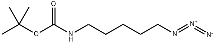 (5-Azidopentyl)carbaMic acid tert-butyl ester 구조식 이미지