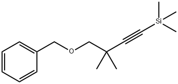 Benzene, [[[2,2-diMethyl-4-(triMethylsilyl)-3-butyn-1-yl]oxy]Methyl]- Structure