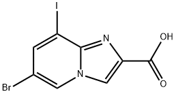 6-BroMo-8-iodo-iMidazo[1,2-a]pyridine-2-carboxylic acid Structure