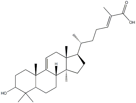 3-Hydroxylast-9(11),24-dien-26-oic acid Structure