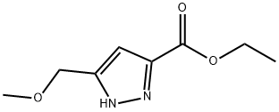 에틸5-(메톡시메틸)-1H-피라졸-3-카르복실레이트 구조식 이미지