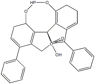 (11aR)-10,11,12,13-Tetrahydro-5-hydroxy-3,7-diphenyl-diindeno[7,1-de:1',7'-fg][1,3,2]dioxaphosphocin-5-oxide Structure